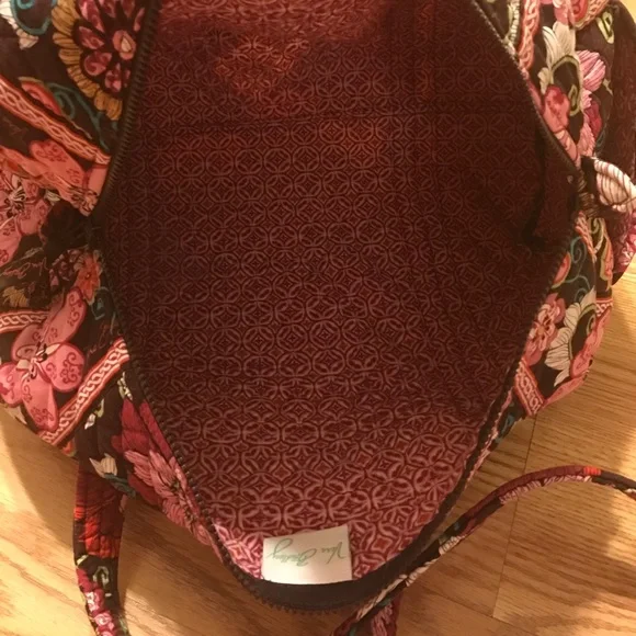 Vera Bradley Floral Bag - Pink and Brown - Picture 4 of 4